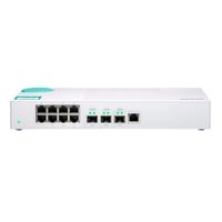 

Qnap QSW-308-1C 11-Port Unmanaged Switch with 8x 1GbE, 10GbE SFP+/RJ45 Combo, 2x 10GbE SFP+ Ports and NBASE-T