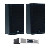 

QSC 2x E110 10" 2-Way Full-Range Passive Loudspeaker and GXD4 Factory-Matched DSP Amplifier