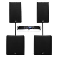 

QSC Passive Speaker System, Includes 2x E112 12" 2-Way Loudspeaker, 2x E118sw Subwoofer and PLD4.3 4-Channel DSP Amplifier