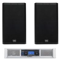 

QSC Passive Speaker System, Includes 2x E112 12" 2-Way Passive Loudspeaker and GXD8 DSP Power Amplifier