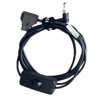 

Quasar Science Locking 2.1mm DC Barrel Right Angle Male to PTAP Cable with Switch, 6'