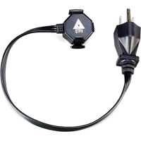 

Quasar Science Power 1G Grounded Tri-Pin, Female to Grounded Male Plug (12")