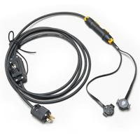 

Quasar Science Cluster Power Adapter, 2 Lamps, Polarized Female Bi-Pin G13 to SWITCH to Male Plug