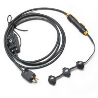 

Quasar Science Cluster Power Adapter, 3 Lamps, Polarized Female Bi-Pin G13 to SWITCH to Male Plug