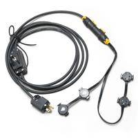 

Quasar Science Cluster Power Adapter, 4 Lamps, Polarized Female Bi-Pin G13 to SWITCH to Male Plug