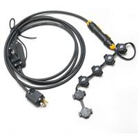 

Quasar Science Cluster Power Adapter, 6 Lamps, Polarized Female Bi-Pin G13 to SWITCH to Male Plug