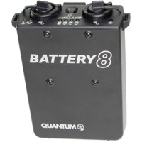 

Quantum QB8 Rechargeable Battery with Charger for Omicron OM8 Ring Light, United States