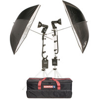 

Quantum 2-Head Flash Kit for Canon Cameras, Includes 1x Qflash TRIO Basic Flash Head, 1x Qflash T5D-R Flash Head, CoPilot TTL Flash Controller, FreeXwire 7Q TTL Receiver, Turbo 3 Rechargeable Battery & Turbo SC Battery Pack