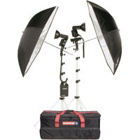 

Quantum 2-Head Flash Kit for Nikon Cameras, Includes 1x Qflash TRIO Basic Flash Head, 1x Qflash T5D-R Flash Head, CoPilot TTL Flash Controller, FreeXwire 7Q TTL Receiver, Turbo 3 Rechargeable Battery & Turbo Blade Battery Pack