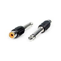 

Remote Audio Phono (RCA) Jack to 1/4" TS Plug Barrel Adapter