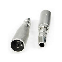 

Remote Audio 1/4" TS Jack to XLR3M Barrel Adapter