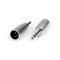 

Remote Audio 1/4" TRS Plug to XLR3M Barrel Adapter