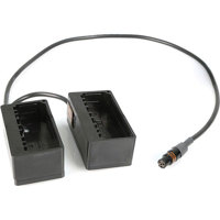 

Remote Audio 2' BDS DC Power Input Cable with 2x NP-1 Battery Cups to TA4F Connectors for NP-1 Style Batteries and Battery Distribution System Box
