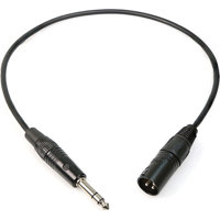 

Remote Audio 18" Balanced Adapter Cable with 1/4" TRS Plug to XLR3M Connector for Audio Mixers and Recorders