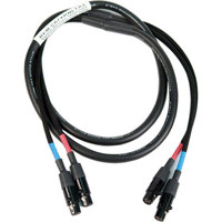 

Remote Audio 4' Balanced 2-Channel Adapter Cable with 2x TA3F to 2x TA3F Connector and 5" Fans for Sound Devices 744T Recorder