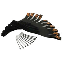 

Remote Audio 9" Hook and Loop Cable Wraps, 10 Pieces/Pack