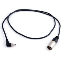 

Remote Audio 4' DC Power Cable with XLR-4M to S760K RA Locking Coaxial Plug Connectors for Lectrosonics LZR Devices