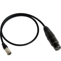 

Remote Audio 18" Unbalanced Line Level Adapter Cable with XLR3F to 4-pin Hirose F Connectors for Audio-Technica ATW-T1801 Transmitter
