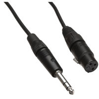 

Remote Audio 18" Balanced Adapter Cable with XLR3F to 1/4" TRS Plug for Mixers, Amplifiers and Recorders