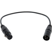 

Remote Audio 12" Balanced Jumper Cable with XLR3F to XLR3M Connector