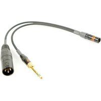 

Remote Audio Remote Audio Breakout Cable for Remote Audio Switchable 5-24v Talkback Headsets, TA5M to 3.5mm TRS Unimatch Plug and XLR3M, Includes 1/4in Adapter. 9 in.