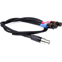 

Remote Audio Remote Audio Unbalanced CH1 and CH2 Line Level Breakout Cable to Lectrosonics DCHT Transmitter, (2) TA3F to TA6F, 18 inches