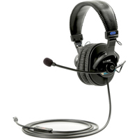 

Remote Audio Remote Audio Modified Sony MDR-7506 Headset with 5-24v Switchable Electret Talkback Boom Microphone, Straight Cable Terminates to TA5F, 6 ft.