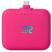 

RushCharge RC25 Air 2500mAh USB-C Power Bank for Smartphones, Pink