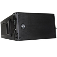 

RCF RCF HDL10A 1400W Line Array Module, 65Hz-20kHz Frequency Response, 133dB Maximum SPL, 100-15 deg. Coverage Angle, 2x 8.0" Woofer, 2.0" Compression Driver, Open Box