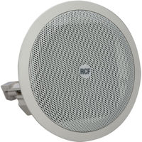 

RCF PL 40 3.5" Coaxial Ceiling Speaker with Line Transformer, 16W Peak Power, 100dB SPL, 90Hz-20kHz, 88dB, 8 Ohms, 120x120deg., Single, White