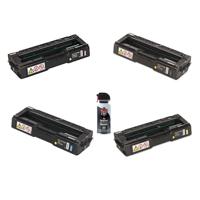 

Ricoh 4060 All-in-One Complete Toner Cartridge Bundle, with Cyan/Yellow/Magenta and Black, Cartridges & Falcon Dust-Off Junior, Spray Can (2000 Pages @ 5% Coverage on each)