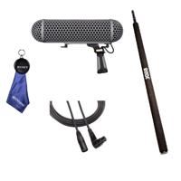 

Rode Microphones Blimp, Windshield / Shock Mount for NTG-1, NTG-2, NTG-3 Microphones - With XLRF-XLRM Balanced Cable, 20', Rode Micro Boompole for Microphones, Fiber Optic Cloth