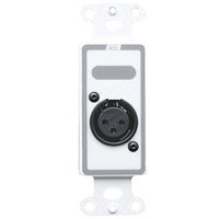 

RDL D-XLR3F Decora Wall Plate with XLR 3-Pin Female Connectors, Terminal Block Connections, White