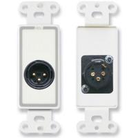 

RDL D-XLR3M Decora Wall Plate with XLR 3-Pin Male Connectors, Terminal Block Connections, White