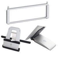 

Rain Design Office-On-the-Go Bundle with 3" mBar Pro Foldable Laptop Stand (Silver), iRest Lap Stand, and iSlider iPad Adjustable Stand
