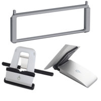 

Rain Design Office-On-the-Go Bundle with 3" mBar Pro Foldable Laptop Stand (Gray), iRest Lap Stand, and iSlider iPad Adjustable Stand