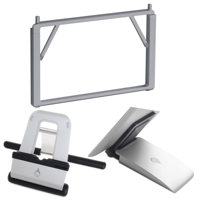 

Rain Design Office-On-the-Go Bundle with 5" mBar Pro+ Foldable Laptop Stand (Space Gray), iRest Lap Stand, and iSlider iPad Adjustable Stand