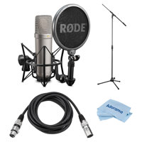 

Rode Microphones NT1-A Cardioid Mic with SM6 Shock Mount, Bundle with Stand &XLR Cable