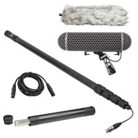 

Rode Microphones NTG3 Precision RF-Biased Shotgun Microphone - Rode Blimp - H&A Carbon Fiber Boom Pole With Integrated Coiled XLR Neutrik Cable - Premium XLR Cable