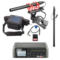 

Rode Microphones NTG5 RF-Bias Broadcast Shotgun Microphone with K-Tek KE89CC Boom Pole & Zoom F4 Multitrack Field Recorder