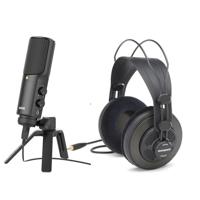 

Rode Microphones NTUSB Versatile Studio-Quality USB Microphone, Cardioid Polar Pattern, - Bundle With Samson SR850 Professional Studio Reference Headphones