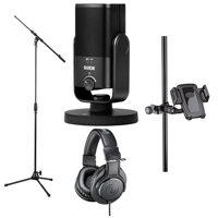 

Rode Microphones NT-USB Mini Studio-Quality USB Microphone - Bundle with Headphones and Tripod
