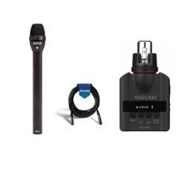 

Rode Microphones REPORTER Omnidirectional Interview Microphone, 70Hz - 15kHz, 150 Ohms - Bundle With Tascam DR-10X Plug-On Micro Linear PCM Recorder for Handheld XLR Mics, 20' XLR Microphone Cable