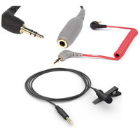 

Rode Microphones SC7 3.5mm TRS to TRRS Patch Cable for iPad/iphone/Smartphones - With Rode SC3 3.5mm TRRS to TRS Adaptor, Simple Lav Mobile Condenser Omni-Directional Lavalier/ Mic, Accessory cables for Wireless GO