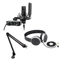 

Rode Microphones Complete Studio Kit, Includes AI-1 Audio Interface, NT1 Microphone, SMR Shockmount and Cables - Bundle With Rode Professional Studio Boom Arm, Samson SR450 Closed-Back On-Ear Studio Headphones