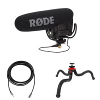 

Rode Microphones VideoMic Pro Directional On-Camera Microphone with Table Top Tripod Kit