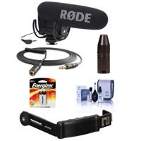 

Rode Microphones VideoMic Pro On-Camera Microphone with Shockmount, Dual Shoe Bracket & Cable Kit