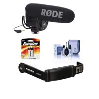 

Rode Microphones VideoMic Pro On-Camera Shotgun Mic with Rycote Lyre Shockmount and Dual Shoe Bracket