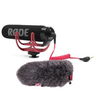 

Rode Microphones VideoMic GO Lightweight On-Camera Microphone with Mini Windjammer Kit
