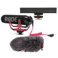 

Rode Microphones VideoMic GO Lightweight On-Camera Microphone with Deluxe Mini Windjammer Kit